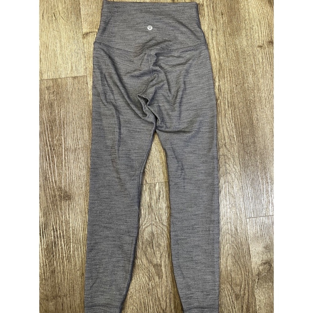 Lululemon Align High-Rise Pant 25 Heathered Black White Space Dye Size 4 LW5CFGS
